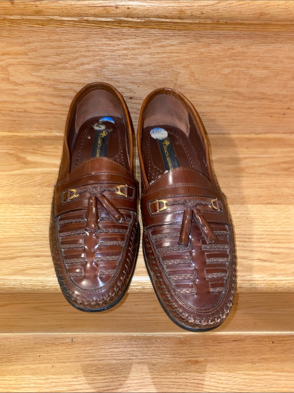 Men's Brown Leather Tassel Loafers